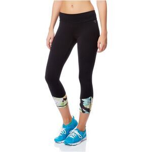 Aeropostale Womens Active Crop Legging Athletic Sweatpants, Black, NWT